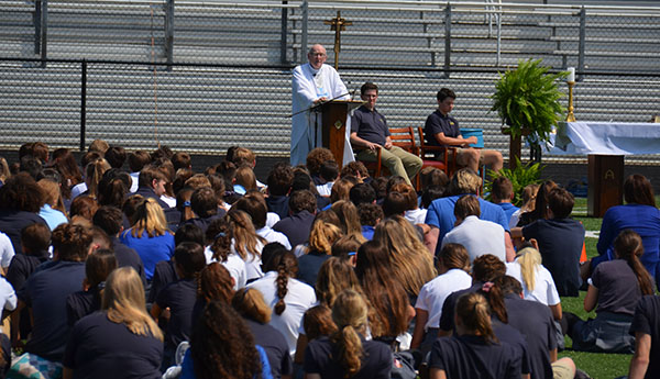 Mass at Lozick Field