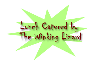 Lunch catered by the Winking Lizard